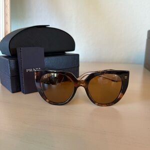 Prada Brown Tortoise Sunglasses
